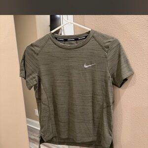 Nike Olive Green Dri-FIT Running Tee